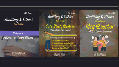 AUDITING & ETHICS: COMPREHENSIVE BOOK + CHART CHALISA + CASE STUDY BOOSTER + MCQ BOOSTER - CA INTERMEDIATE COMBO B&W STANDARD JAN 2025/MAY 2025